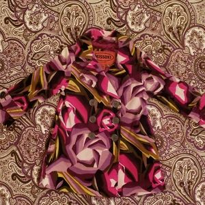 Beautiful MISSONI abstract floral trench coat